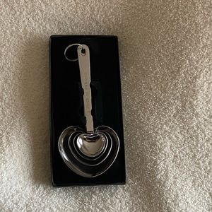 Heart shaped measuring spoons.